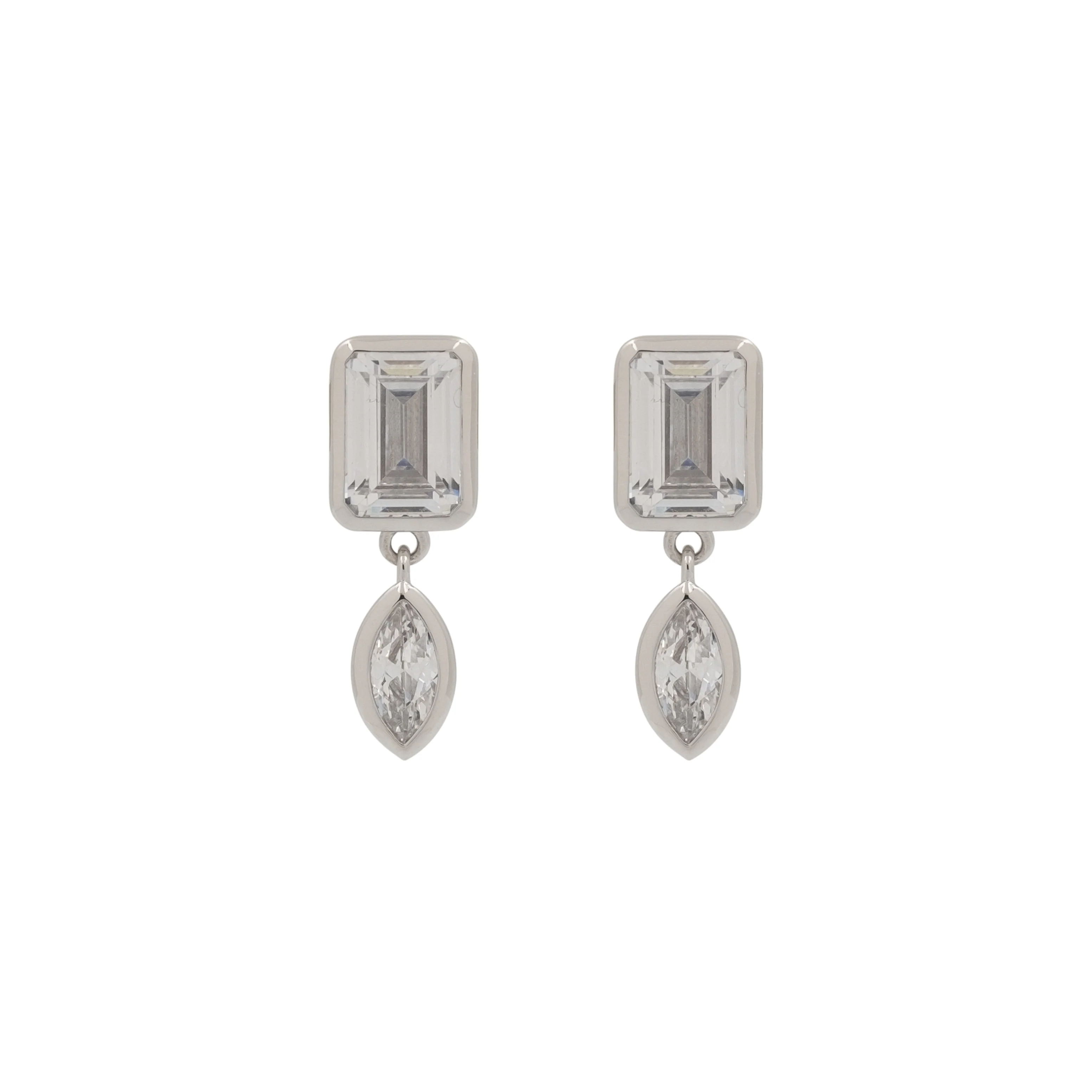 THE EMERALD-MARQUISE DROP EARRINGS - Image 5
