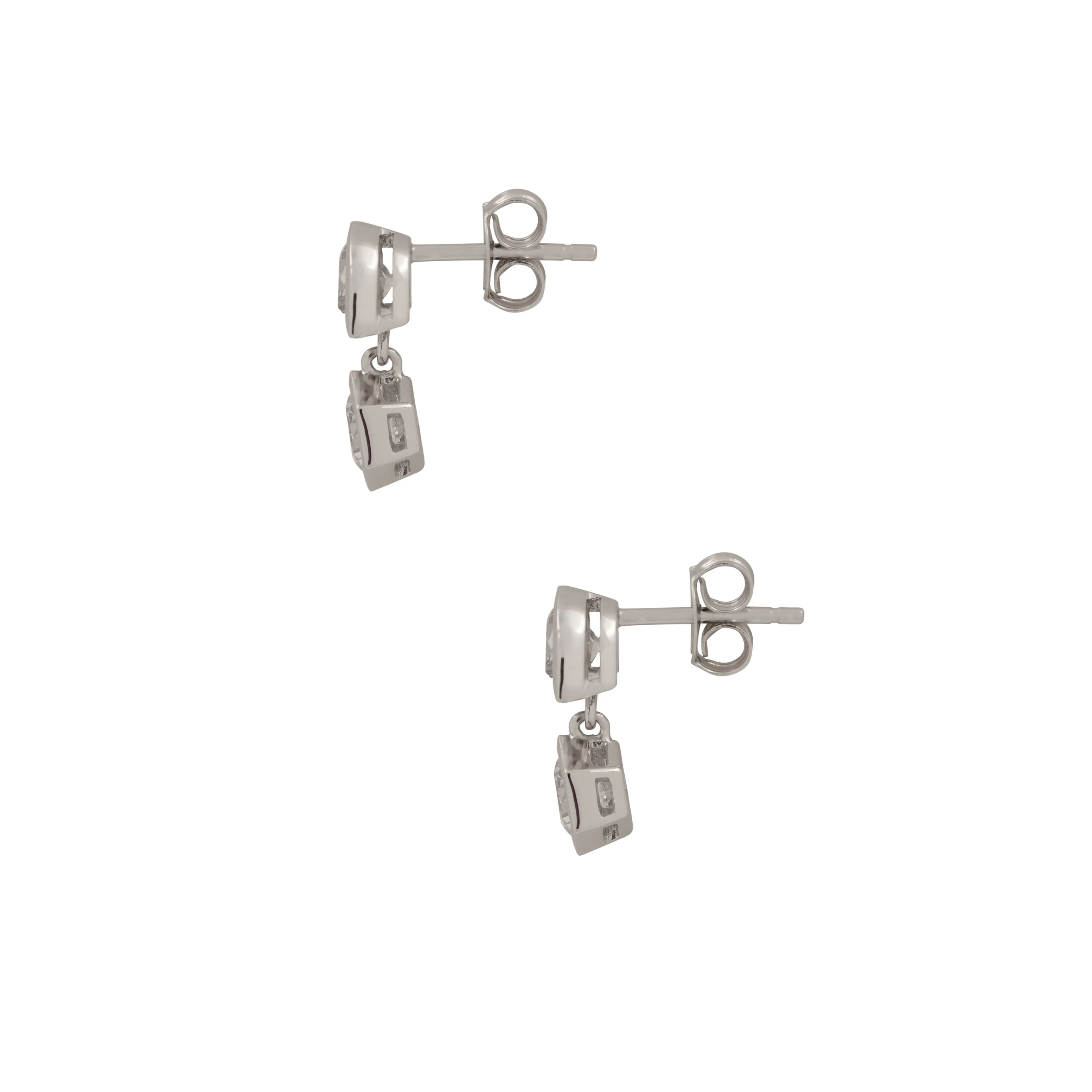 THE CRESCENT-ROUND DROP EARRINGS - Image 7
