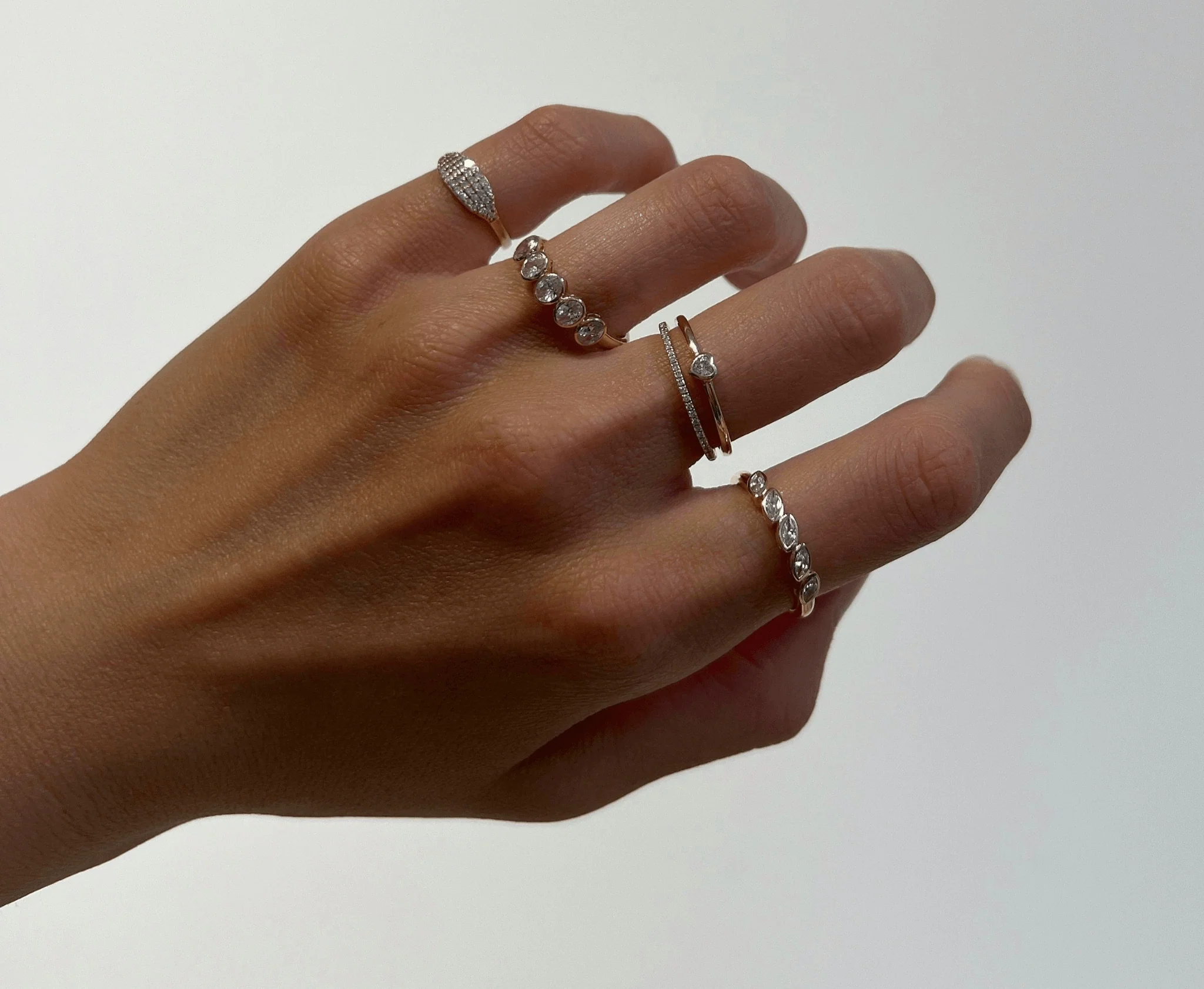 THE DAINTY MULTI-MARQUISE STACKER - Image 4