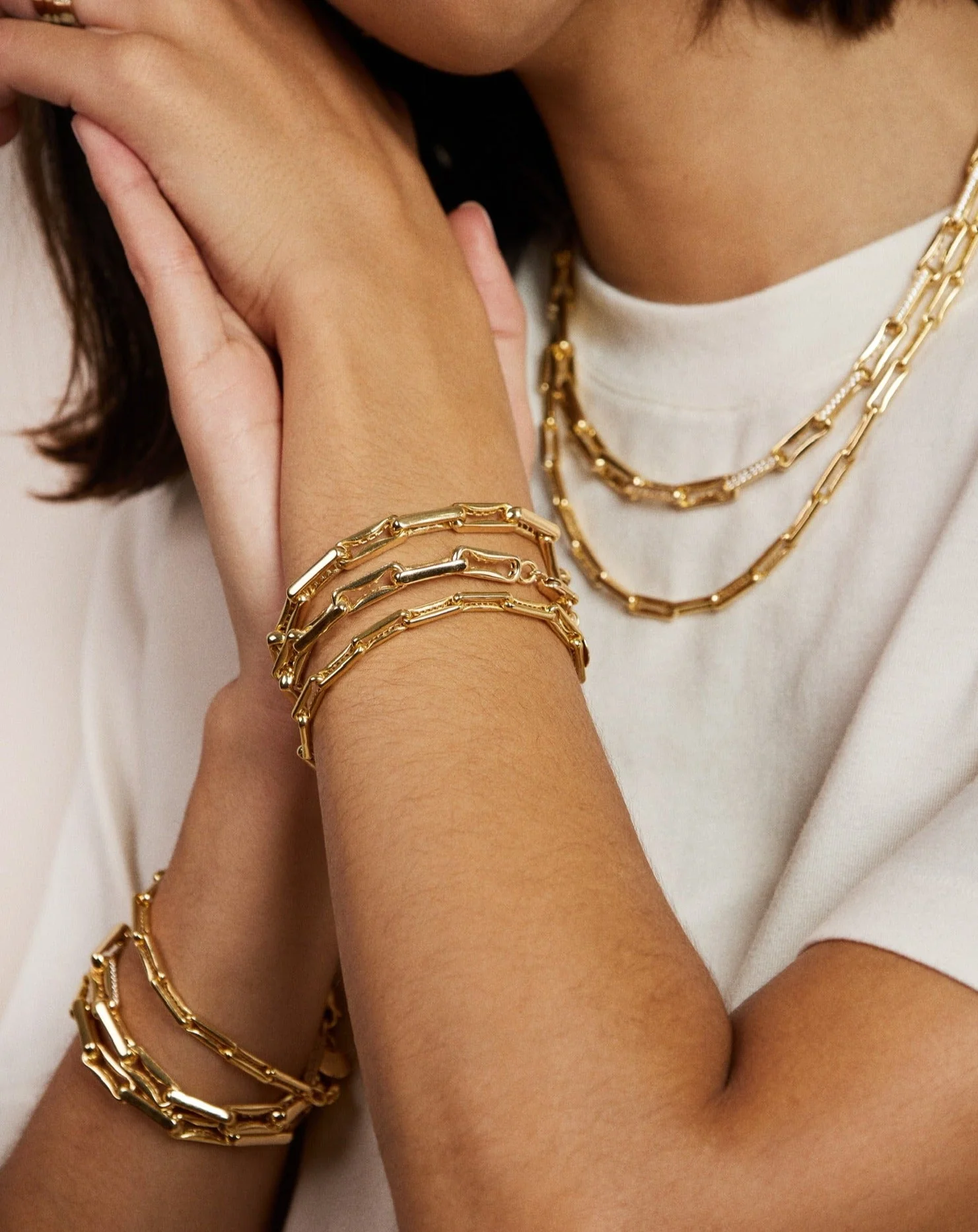THE LARGE INDENTED PAPERCLIP BRACELET - Image 7