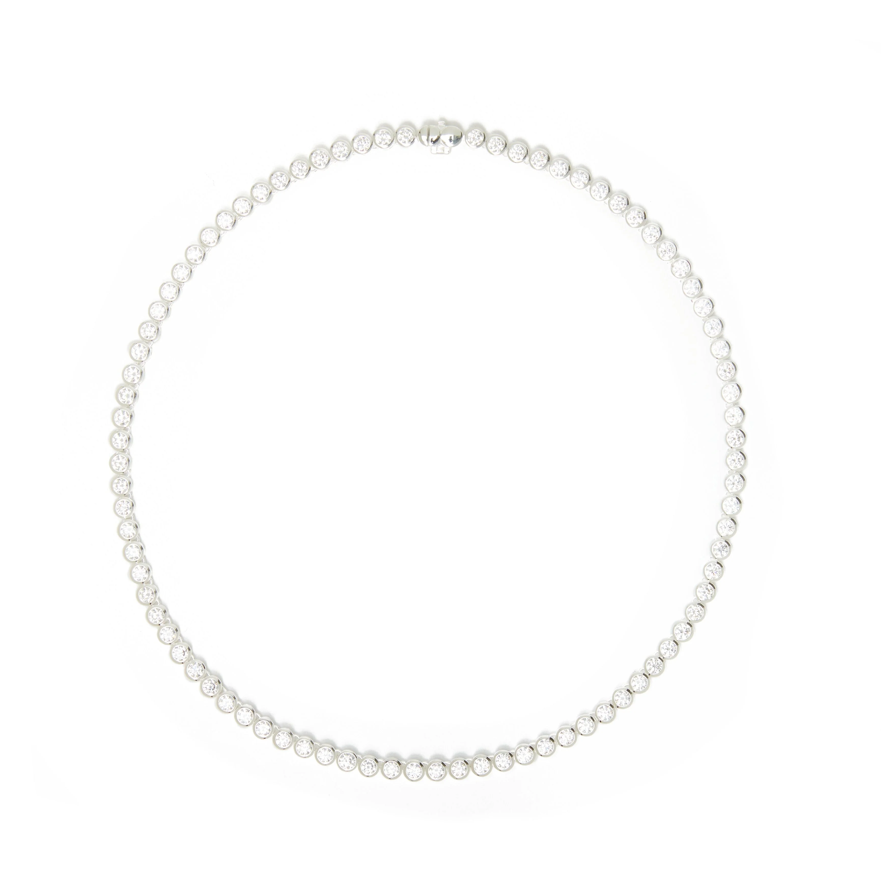 THE BEZEL TENNIS NECKLACE - Image 7