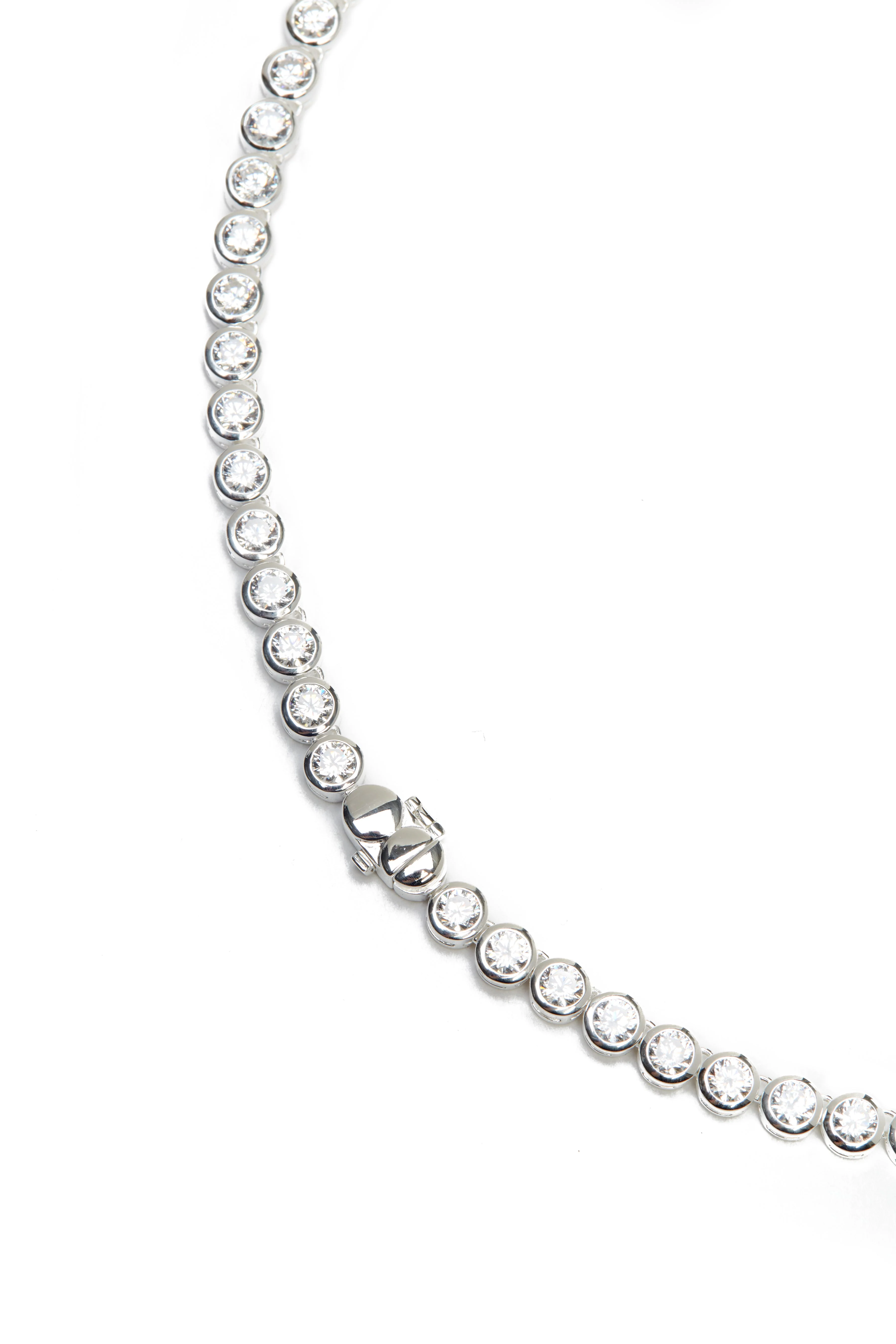 THE BEZEL TENNIS NECKLACE - Image 8