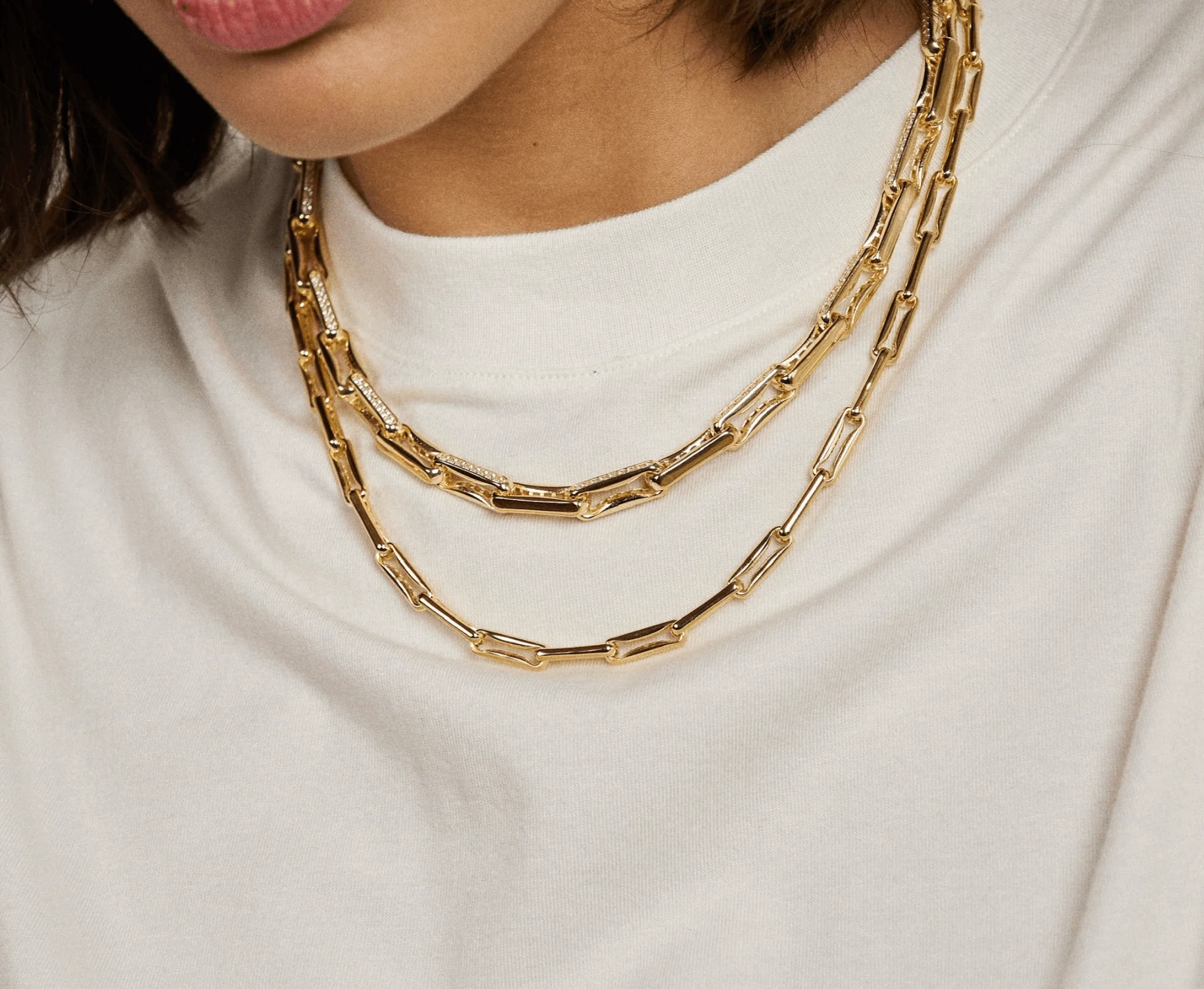 CH023 'SMALL INDENTED PAPERCLIP CHAIN' - Image 3