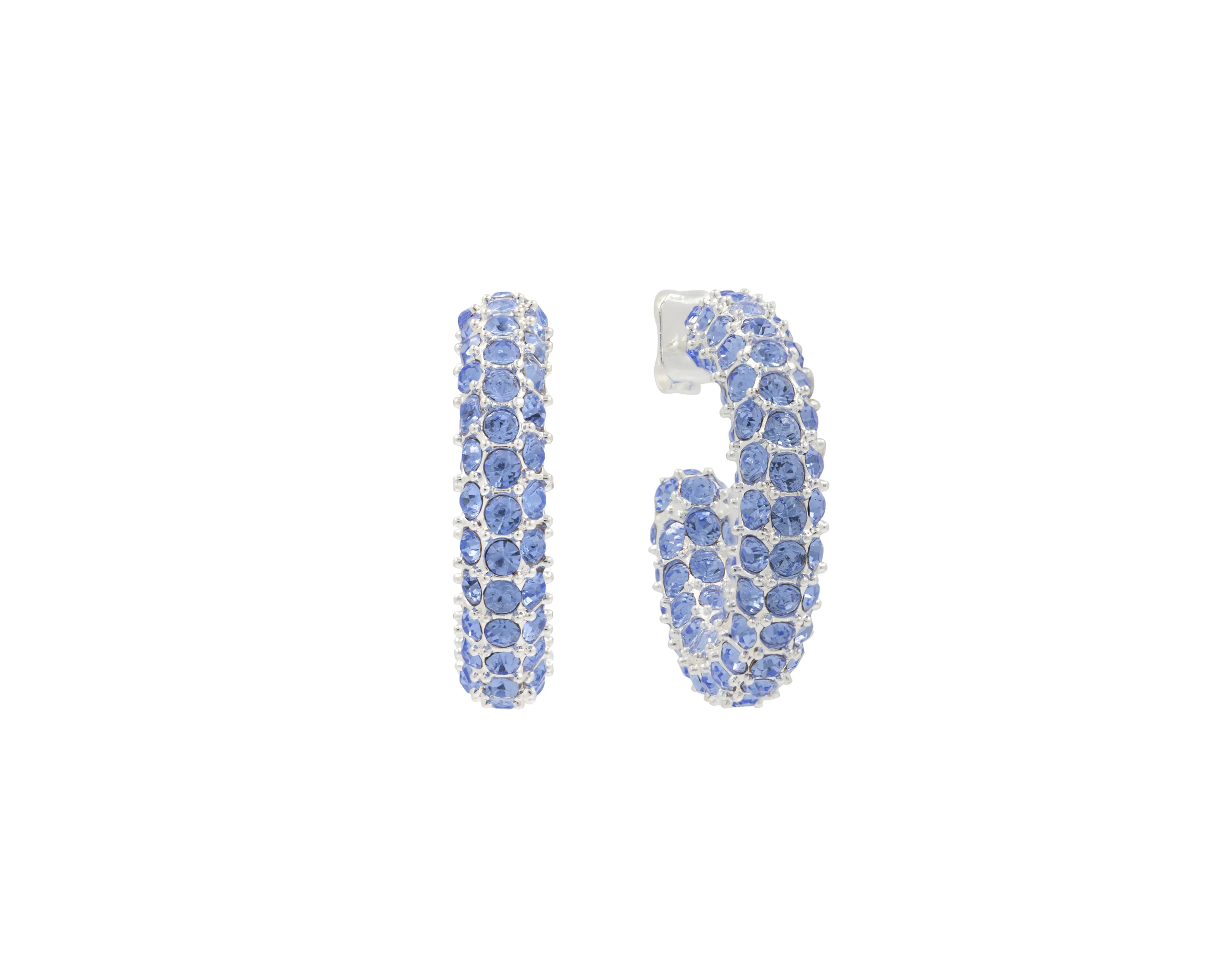 THE BOLD CRYSTAL HOOPS COLORED CZ - Image 5