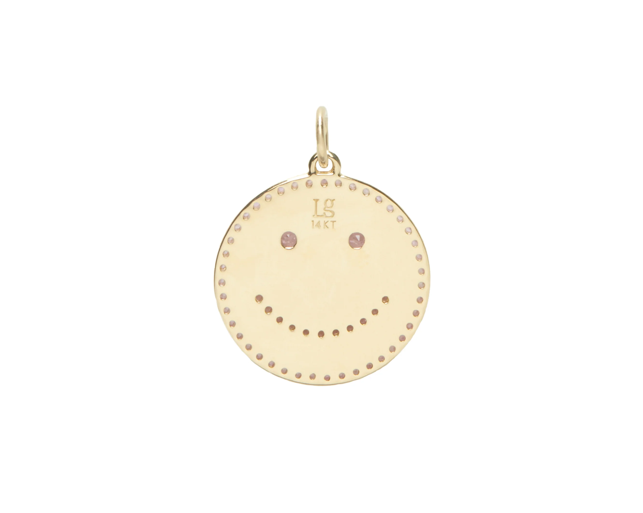 THE SEMI PAVÉ HAPPY FACE PENDANT - Image 6