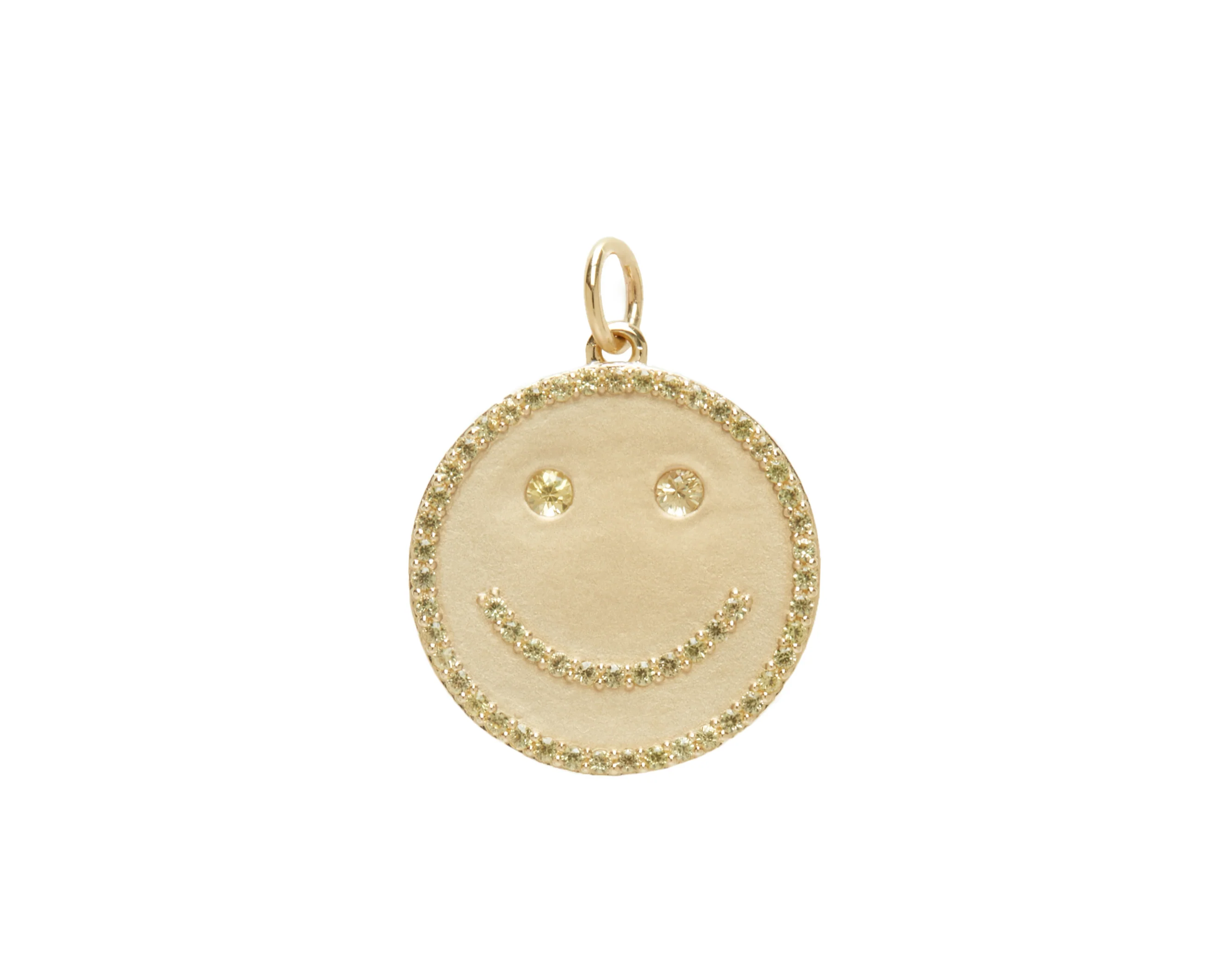 THE SEMI PAVÉ HAPPY FACE PENDANT - Image 8