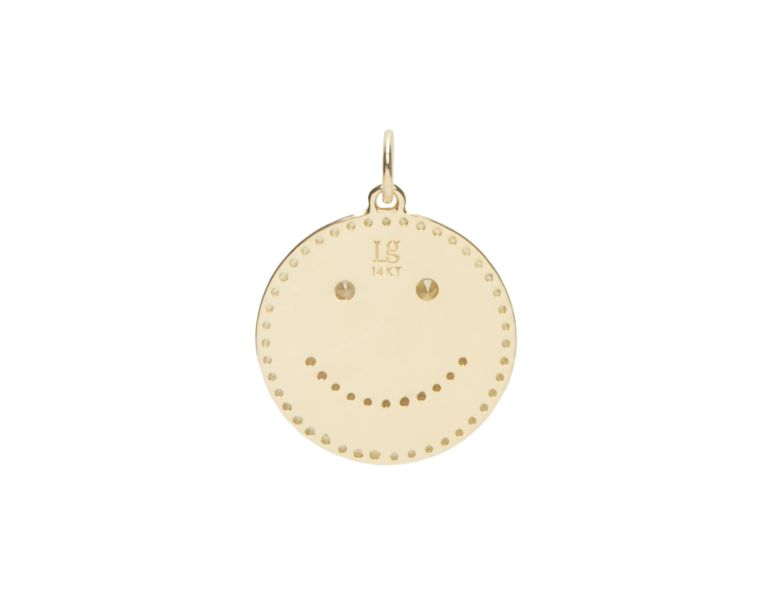 THE SEMI PAVÉ HAPPY FACE PENDANT - Image 9