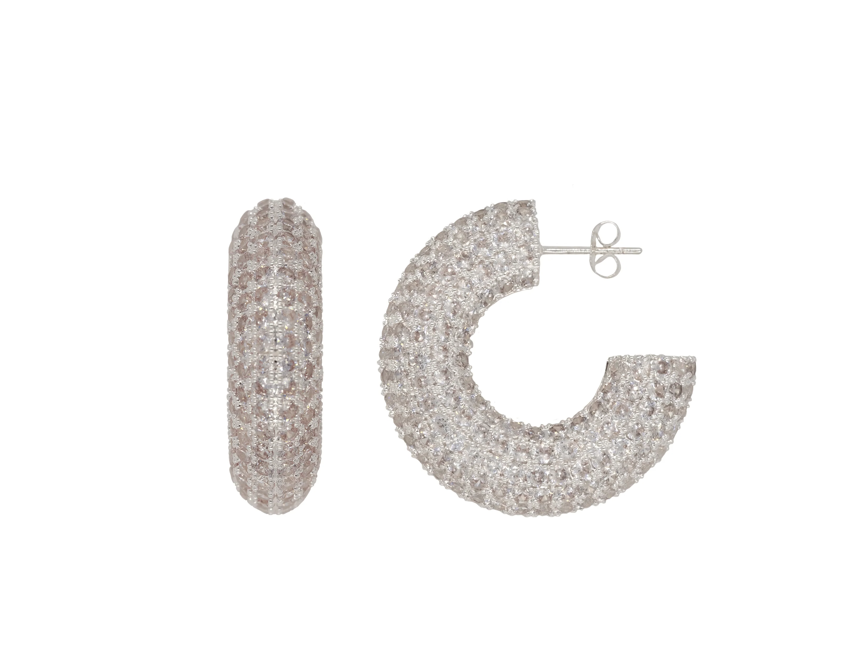 THE LISA PAVÉ HOOPS - Image 3
