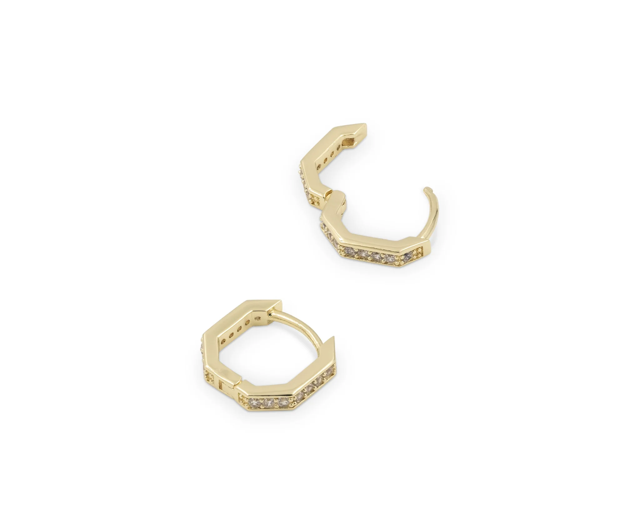 THE OCTAGON PAVÉ HUGGIES - Image 2
