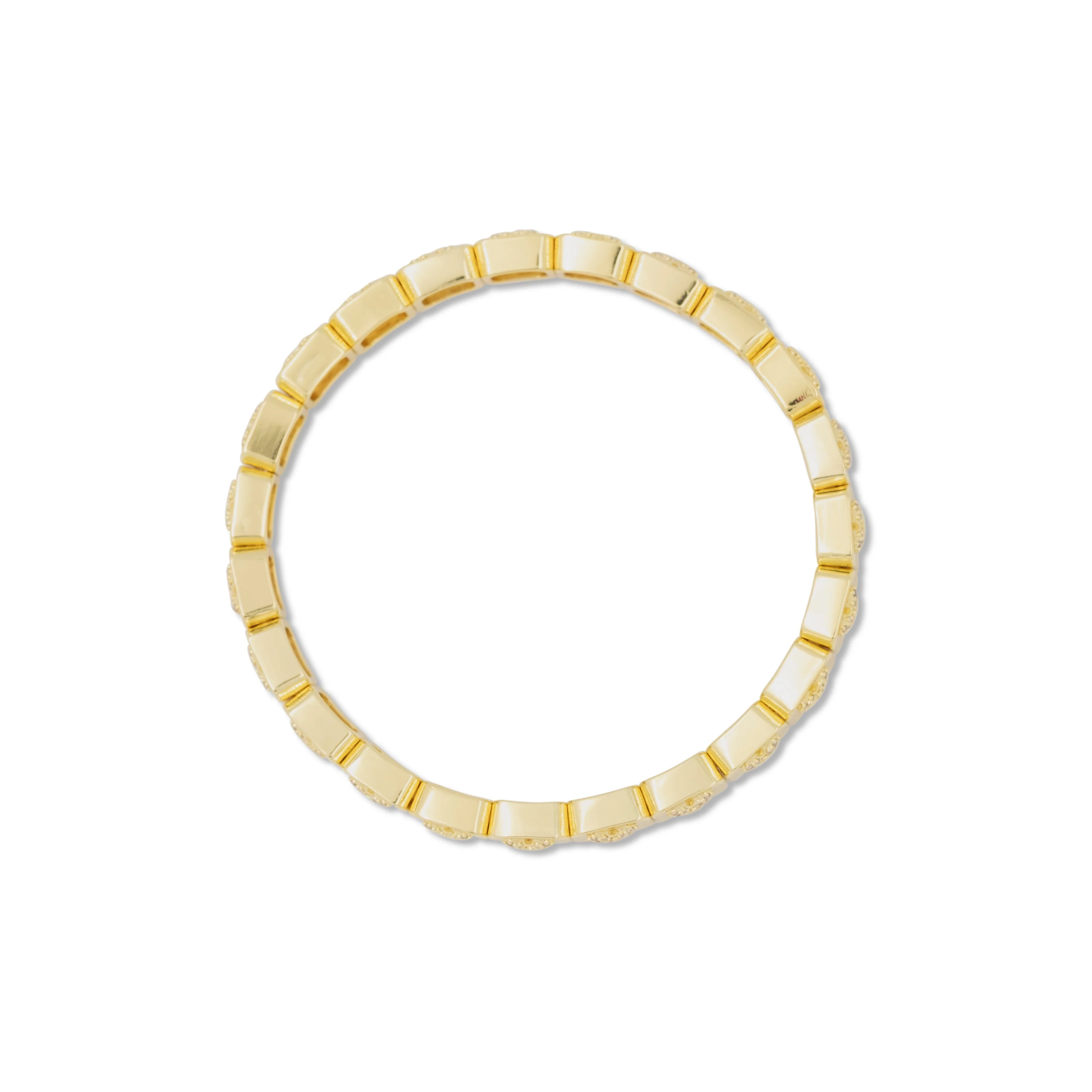THE PAVÉ PUFFED HEART BRACELET - Image 3