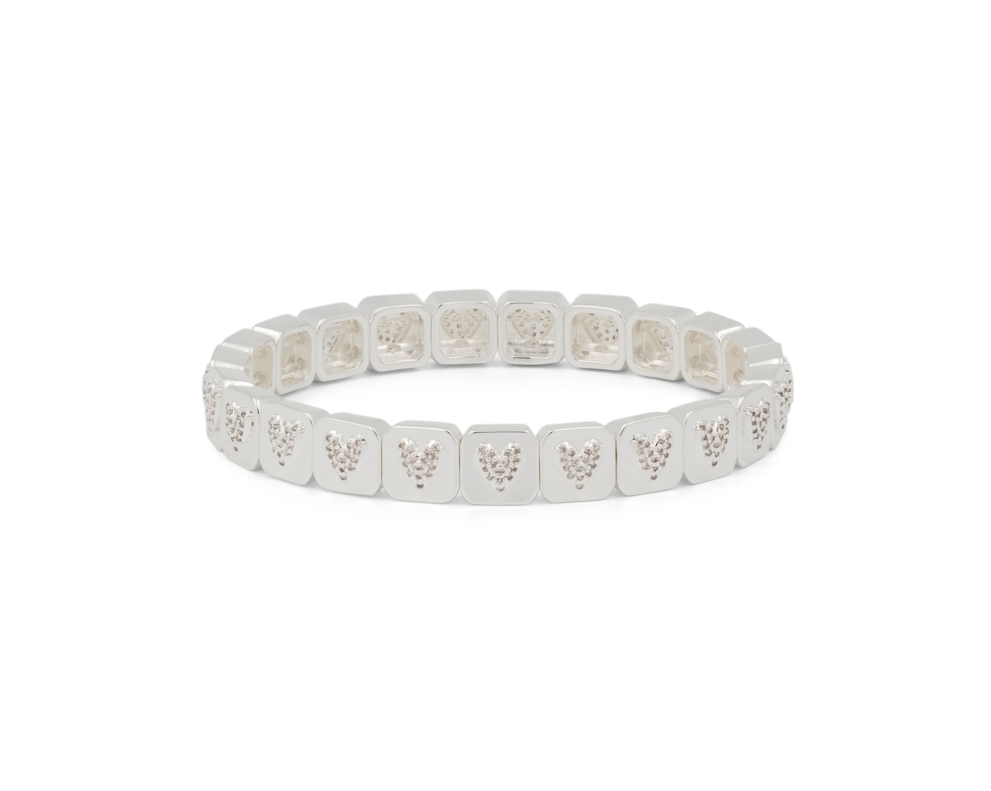 THE PAVÉ PUFFED HEART BRACELET - Image 5