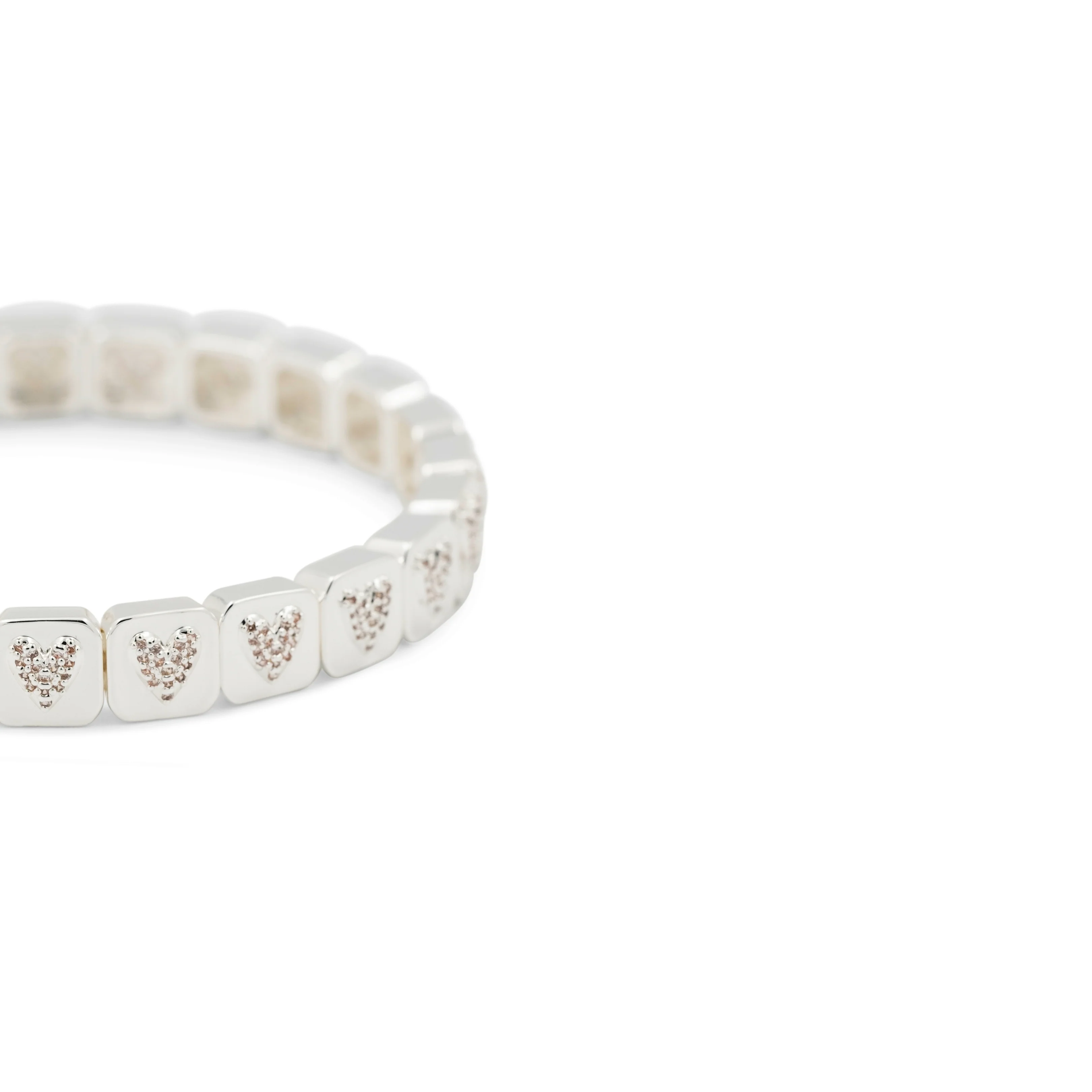 THE PAVÉ PUFFED HEART BRACELET - Image 6
