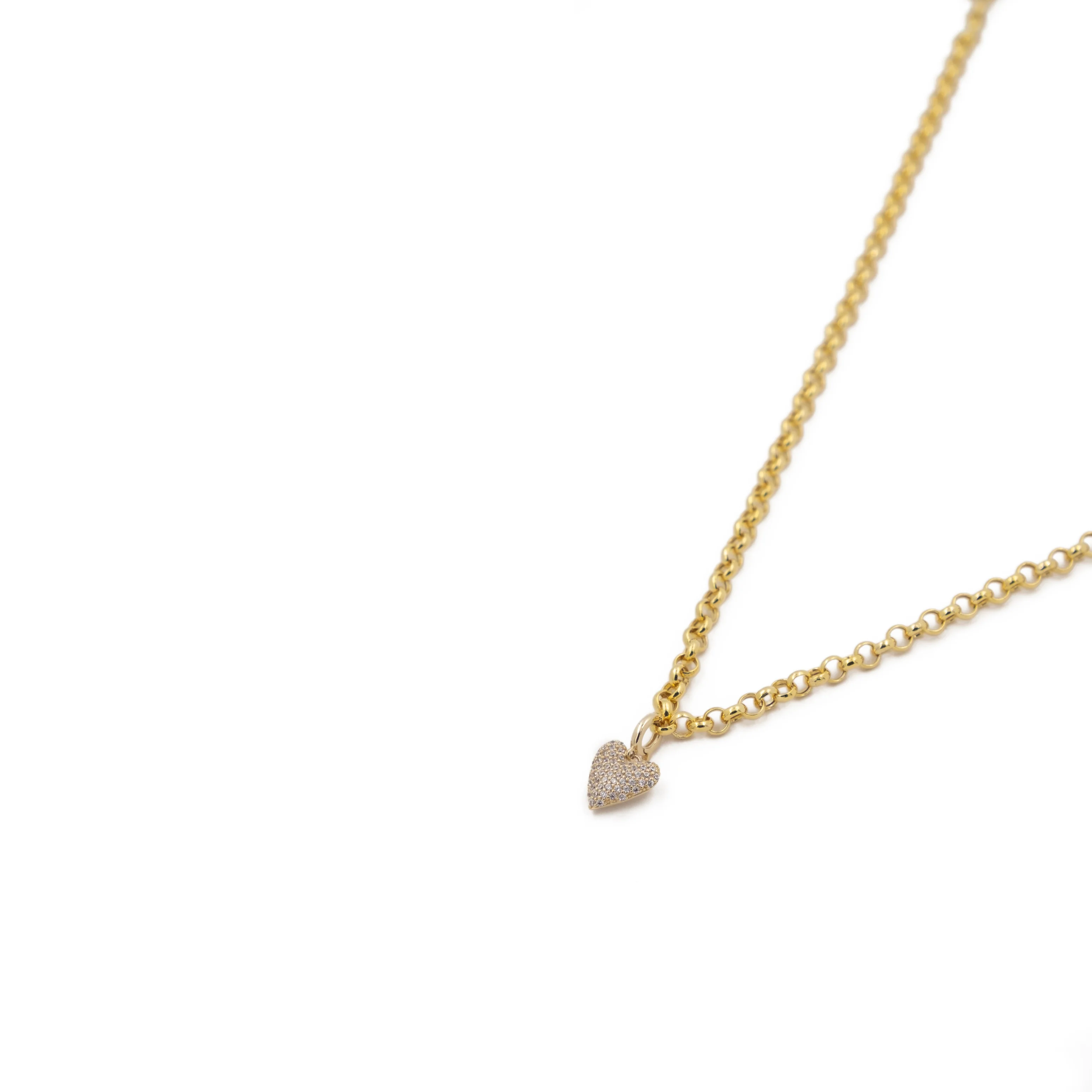 THE PAVÉ PUFFED HEART CHARM - Image 5