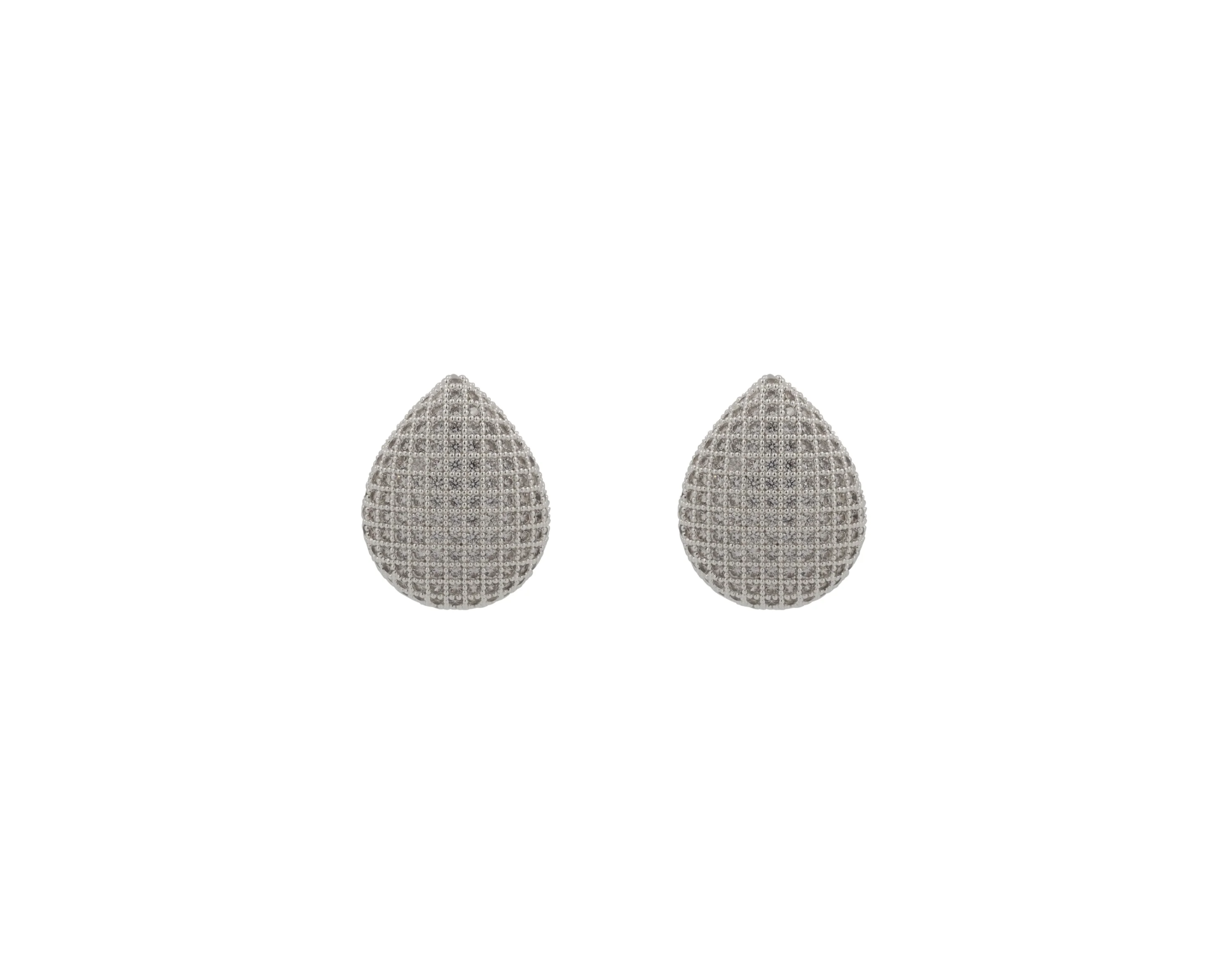 THE PAVÉ TEARDROP EARRINGS - Image 4