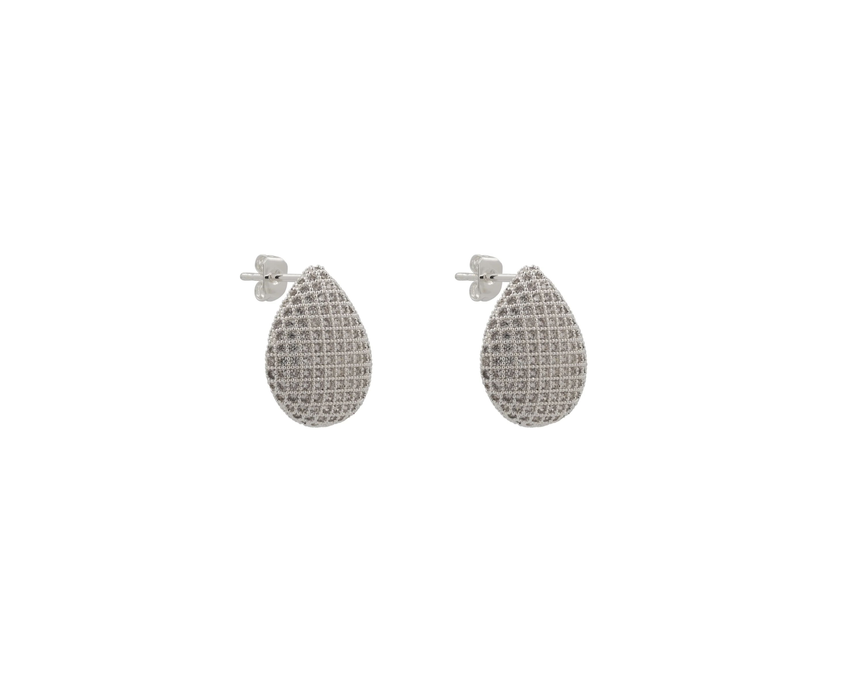 THE PAVÉ TEARDROP EARRINGS - Image 5